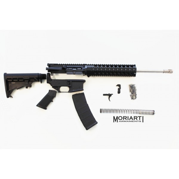 AR-15 7.62x39 16" stainless steel tactical complete rifle kit